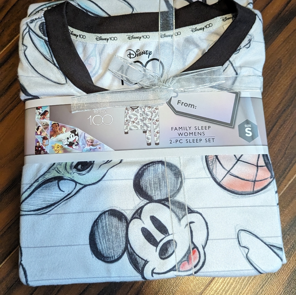 Disney 100 Women's Size Small Pajamas Brand New